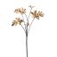 PLASTIC LEAVES X5 BLACK STEM 60CM GOLD
