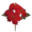 LARGE POINSETTIA BUSH X 5 44CM RED