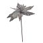 SINGLE POINSETTIA  W/GLITTER 50 CM