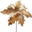 LARGE VELVET POINSETTIA H50 D40CM CHAMPAGNE