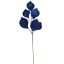 VELVET LEAVES SPRAY 67CM BLUE