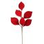 VELVET LEAVES SPRAY 67CM RED
