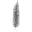 GLITTER FERN LEAF 50CM ANTHRACITE