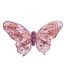 BUTTERFLY 12 CM ON CLIP PINK