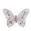 BUTTERFLY 12 CM ON CLIP WHITE