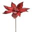 METALLIC POINSETTIA H50 D22CM RED