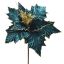 POINSETTIA PICK H29 D26CM BLUE GREEN