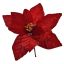 VELVET POINSETTIA D27 H18CM RED