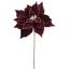 BAROCK  POINSETTIA D26CM H50CM PURPLE