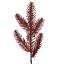 PINE SPRAY 28CM 6PCS IN POLYBAG RED