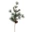 PINE BRANCH W/CONE 75CM GREEN