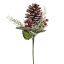 PINE CONE ON STEM 52CM GREEN