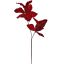 VELVET LEAVES SPRAY 70CM RED