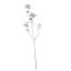 PLASTIC LEAF BRANCH 110CM SILVER