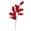 VELVET HOLLY BALL BRANCH 80CM RED