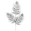 GLITTER FERN X3 88CM SILVER
