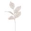 LARGE ROUND LEAF BRANCH 90CM CHAMPAGNE