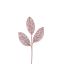 ROUND LEAF BRANCH 75CM RED