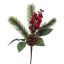 BERRY PINE PICK 23CM RED