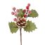 SNOWED BERRY CONE PICK 24CM RED