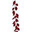 VELVET LEAVES GARLAND 150CM RED