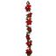 POINSETTIA GARLAND 190CM RED