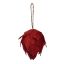 VELVET BALL 12CM RED