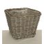 SQUARE WOOD BASKET 30X30X22 CM