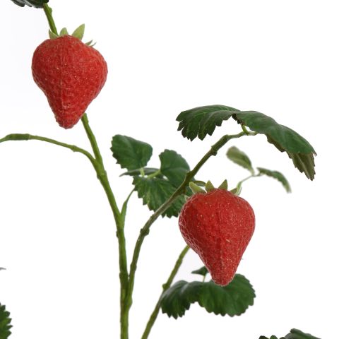 FLOCKED LARGE STRAWBERRY SPRAY 97CM RED