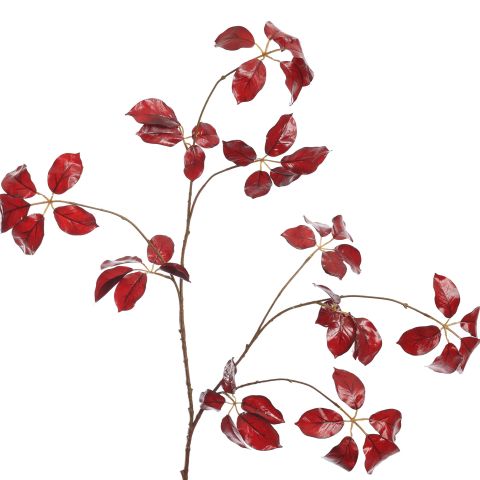 LARGE LACK LEAF BRANCH 120CM MASSALA