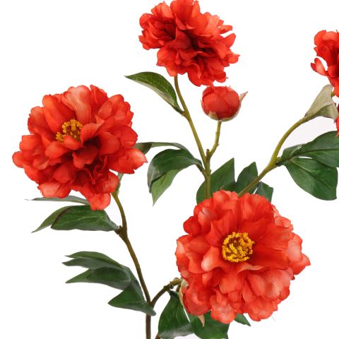 PEONY SPRAY 66CM ORANGE