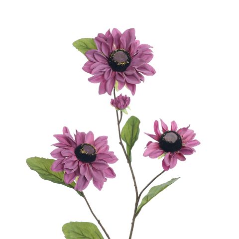 ZINNIA SPRAY 80CM LILAC