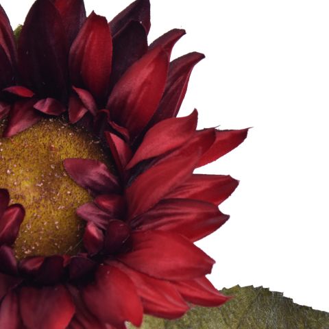 SINGLE SUNFLOWER 70CM RED