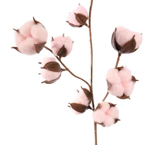 COTTON BRANCH 65CM PINK