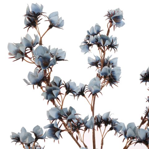 FLOWER SPRAY 85CM BLUE