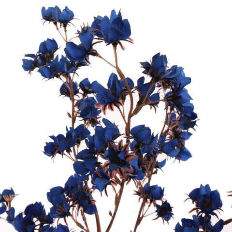 FLOWER SPRAY 85CM DARK BLUE