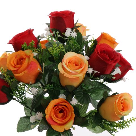 ROSE X13 BUSH 35CM ORANGE RED