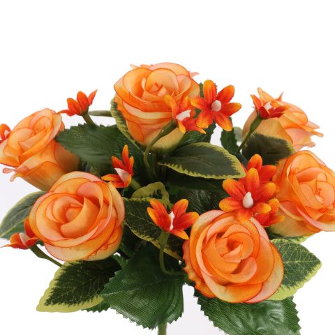 ROSEBUD X7 BUSH 23CM ORANGE