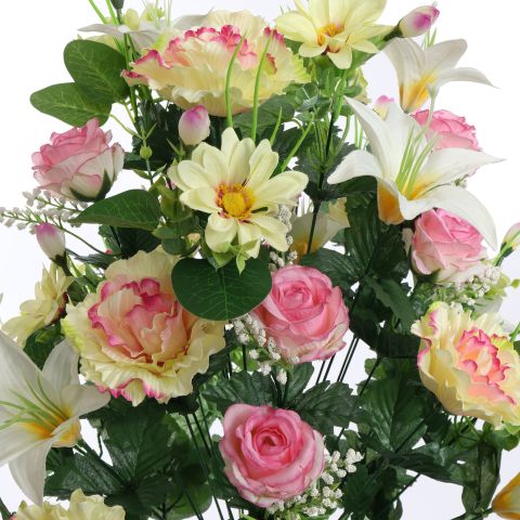 ROSE LILY X36 BUSH 67CM PINK
