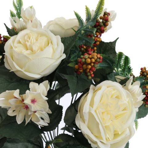 ROSE X18 BUSH 45CM CREAM