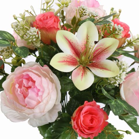 PEONY ROSE X24 BUSH 42CM PINK