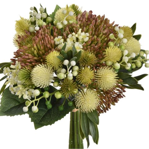 MIXED THISTLE BUNDLE 35CM CREAM