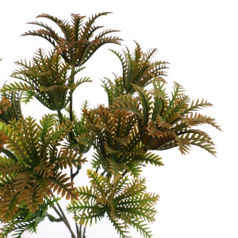 PINE TOWER BUSH 30CM BROWN GREEN