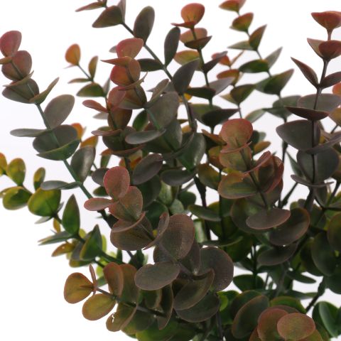EUCALYPTUS BUSH 32CM BURGUNDY