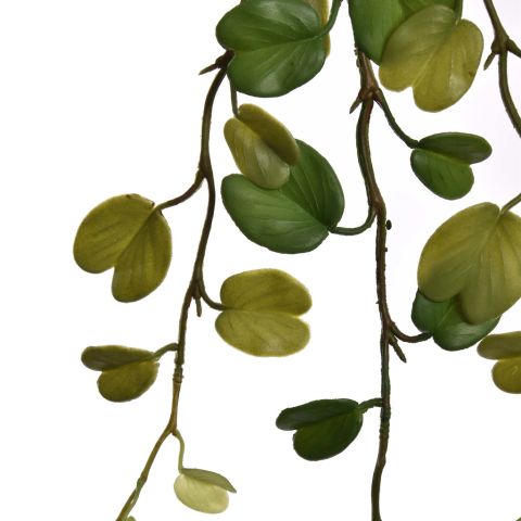 HANGING LEAVES BRANCH 70CM GREEN