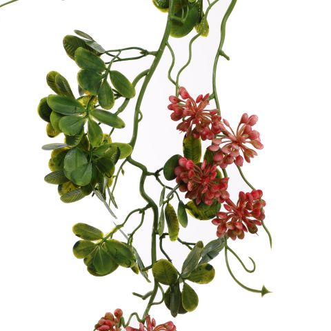 HANGING FLOWER BRANCH 82CM PINK