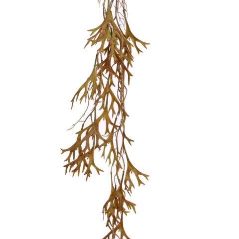 HANGING STAGHORN 130CM BURGUNDY