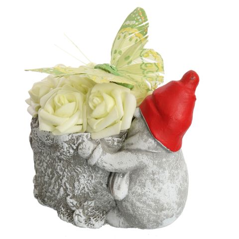 ROSE HYDRANGEA IN PLANTER GOBLIN 13X10X10CM GREEN