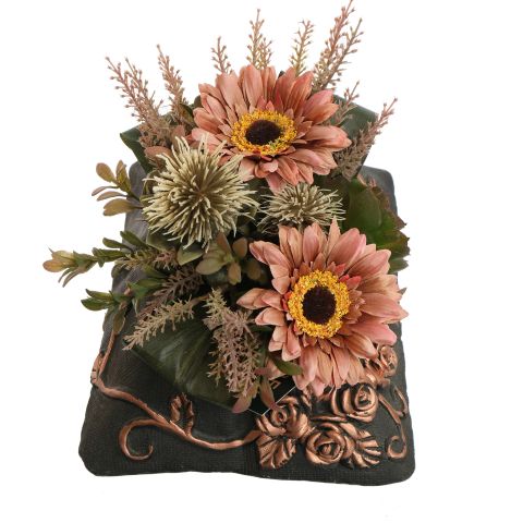 GERBERA THISTLE ARR 15X23X20CM BROWN