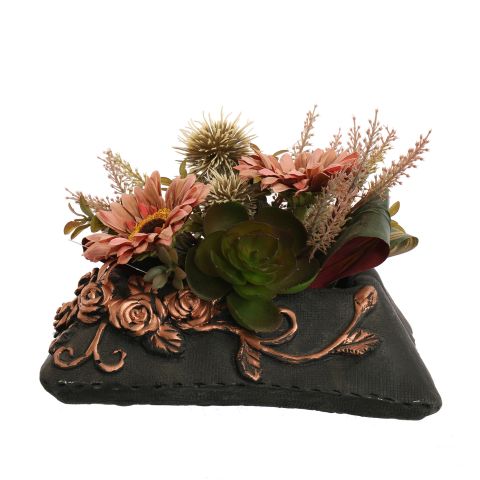 GERBERA THISTLE ARR 15X23X20CM BROWN
